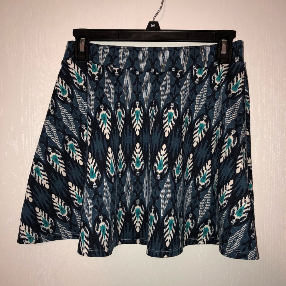 Blue skater skirt